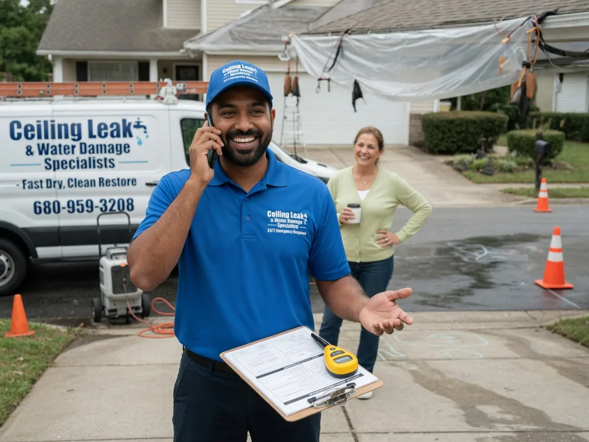Ceiling Leak Cleanup Angier, NC FAQs